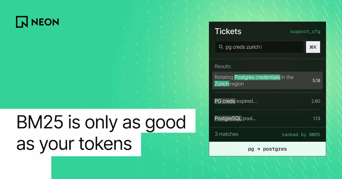 BM25 is only as good as your tokens