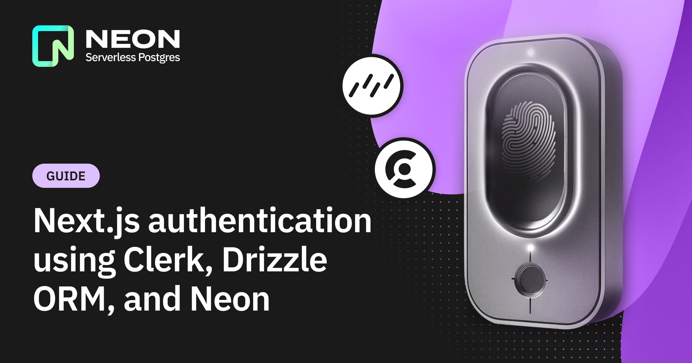 Next.js authentication using Clerk, Drizzle ORM, and Neon - Neon